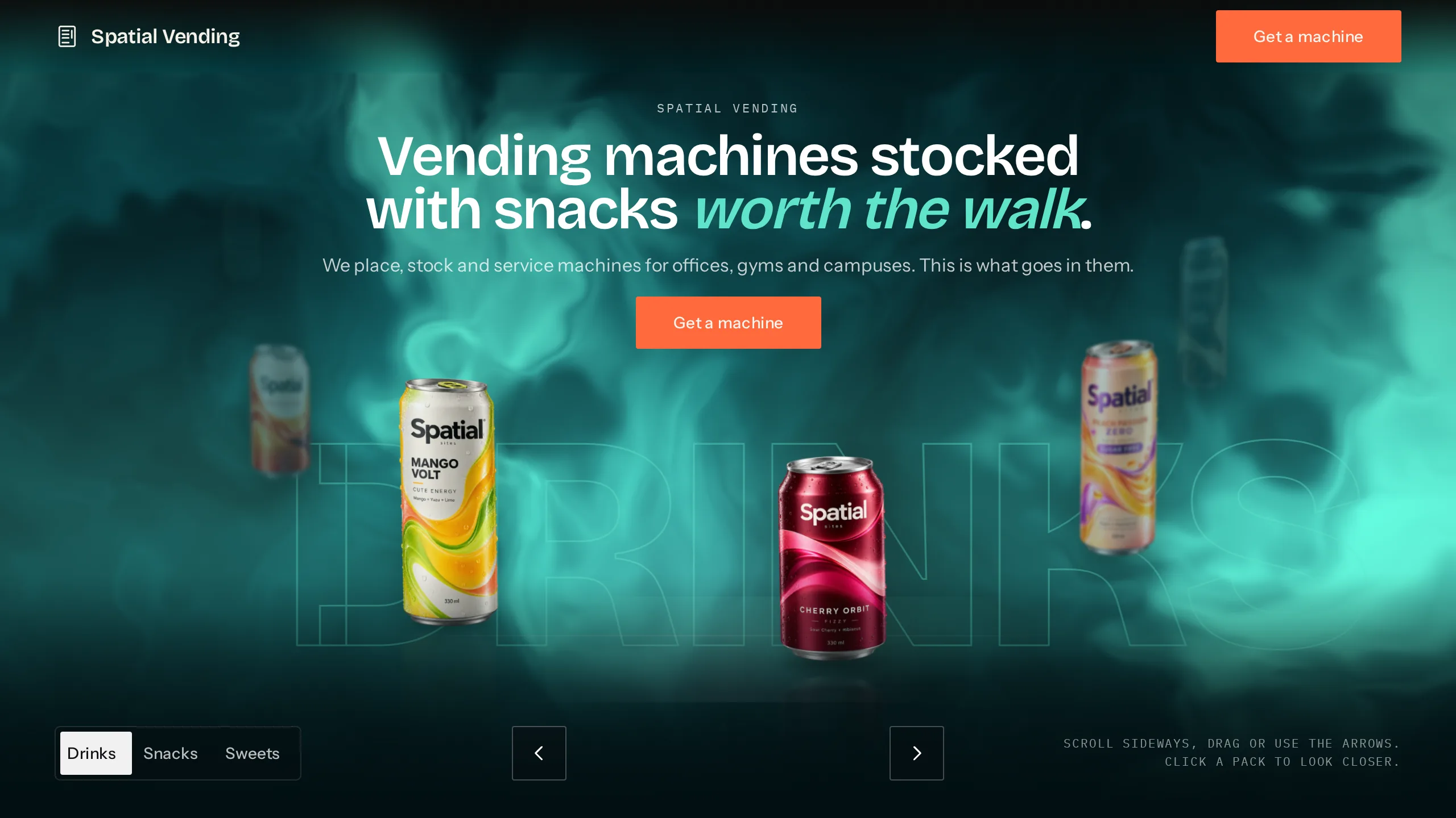 Spatial Vending website kit
