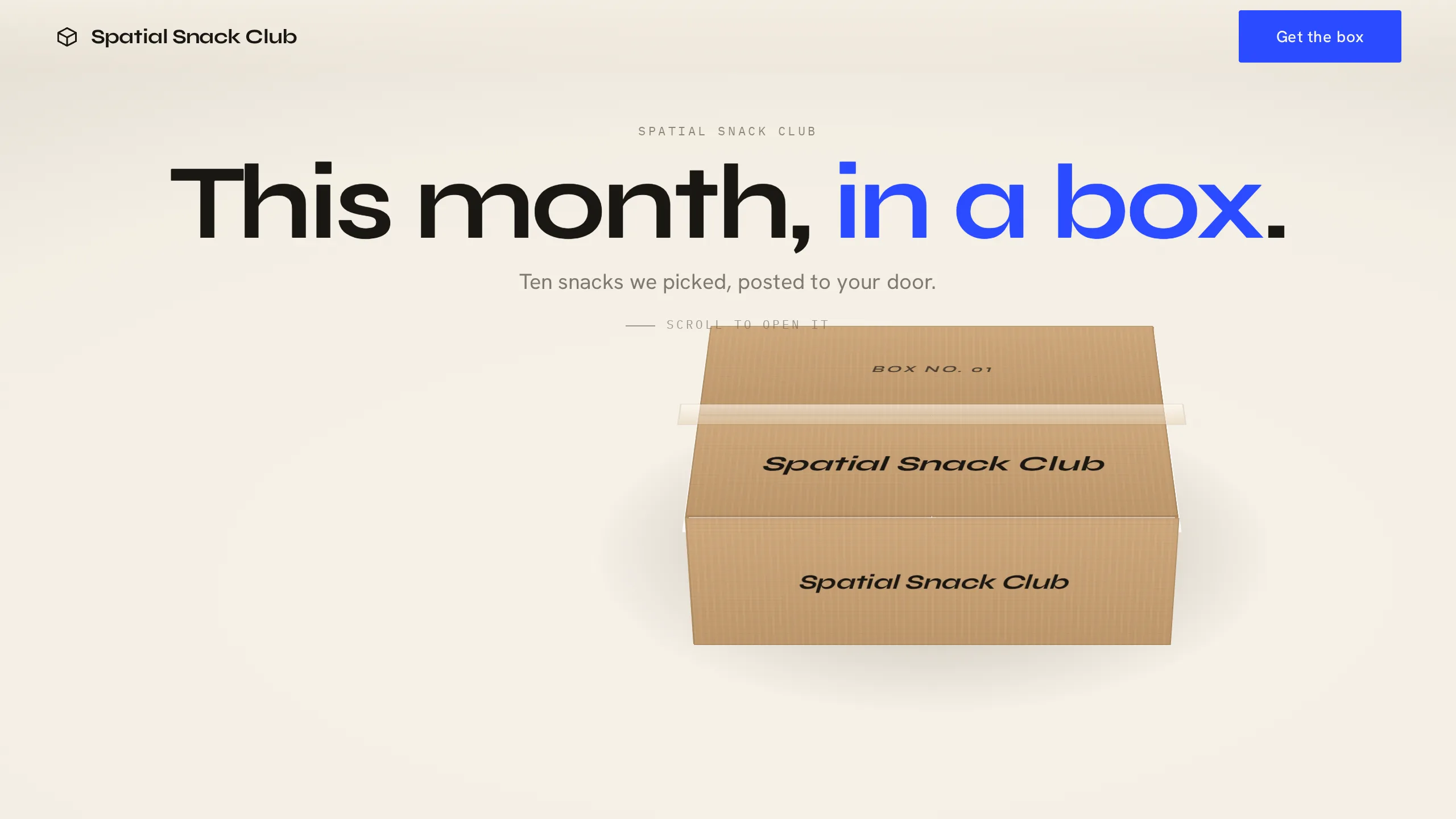 The Box website kit