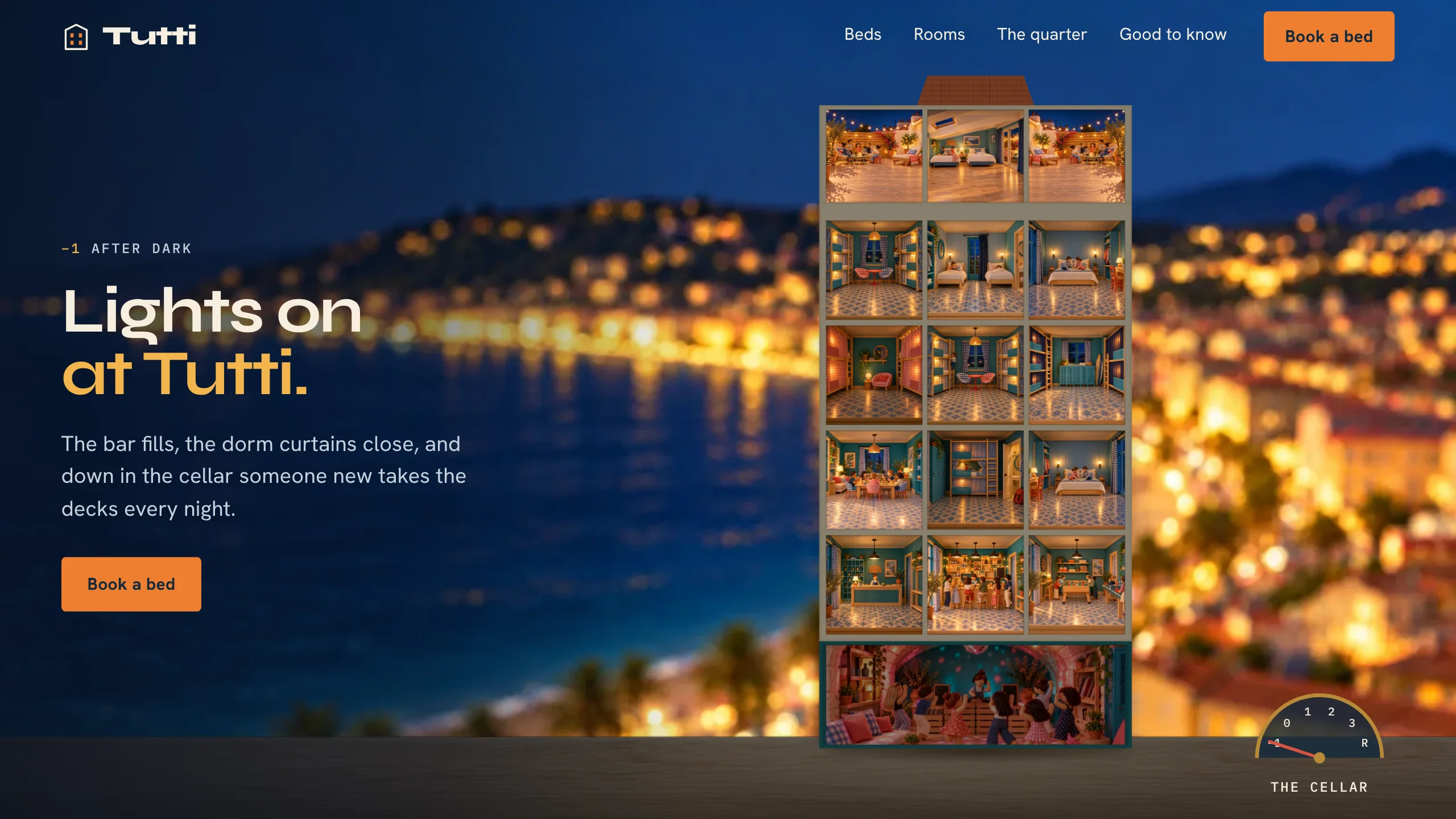 Tutti: hostel website template